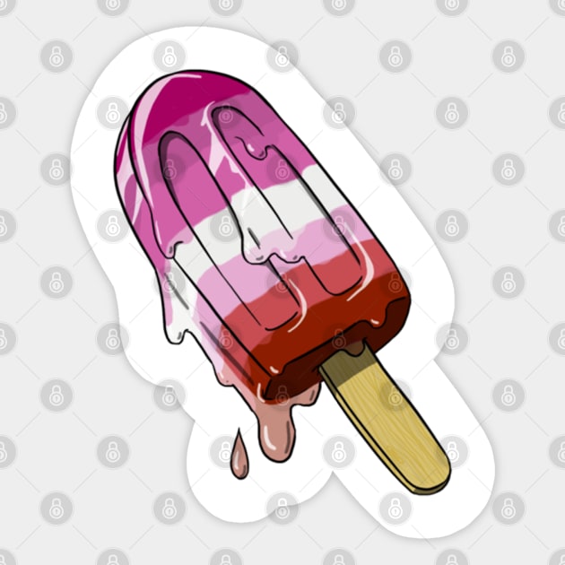 Lesbian Popsicle Sticker by Forsakendusk